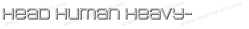 Head Human Heavy字体转换